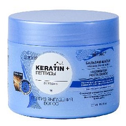 KERATIN& Пептиды бальзам-маска д/всех типов волос против выпадния волос 300мл/14