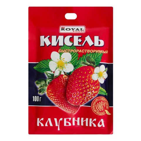б Кисель 100г КЛУБНИКА Казахстан (80)