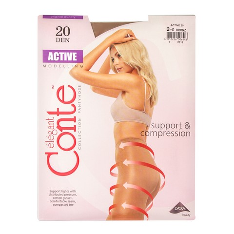 Колготки жен. Conte ACTIVE 20,  p.2 bronz  К10