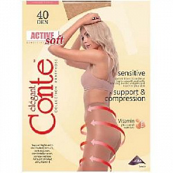 Колготки жен. Conte ACTIVE SOFT 40,  p.2 bronz  К10