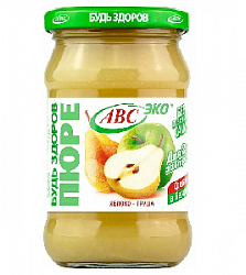 450г ЯБЛОКО-ГРУША Пюре Будь Здоров ABC Беларусь (6)