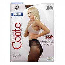 Колготки жен. Conte BIKINI 20,  p.2 bronz  К12