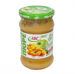280г ЯБЛОКО-ОБЛЕПИХА Пюре Будь Здоров ABC Беларусь (12)