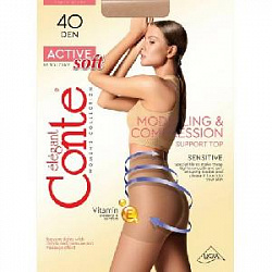 Колготки жен. Conte ACTIVE SOFT 40,  p.3 mocca  К10